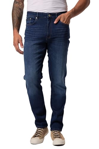 JP 1880 Herren große Größen Menswear L-8XL JP Aware Jeans FLEXNAMIC®, Denim, OCS zertifizierte Biobaumwolle, bis 72 Dark Blue Denim 62 830280903-62 von JP 1880