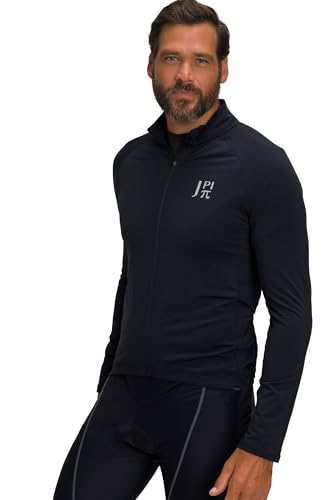 JP 1880 Herren große Größen Menswear L-8XL Jay-PI Rad-Trikotjacke, Bikewear, Stehkragen, Langarm, hinten Saumtaschen schwarz 7XL 806821100-7XL von JP 1880
