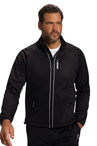 JP 1880 Herren große Größen Menswear L-8XL Jay-PI Softshell-Jacke FLEXNAMIC®, Bikewear, Stehkragen, modische Reflektoren schwarz 4XL 809775100-4XL von JP 1880