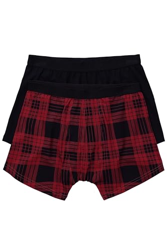 JP 1880 Herren große Größen Menswear L-8XL Mid-Pants FLEXNAMIC®, Oeko-TEX, 2er-Pack, Unterhose, bis 7 XL Purpurrot 4XL 830462546-4XL von JP 1880
