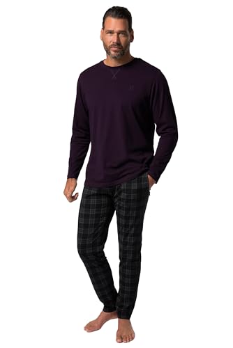 JP 1880 Herren große Größen Menswear L-8XL Schlafanzug, Zweiteiler, Langarmshirt, Karo-Hose, bis 8 XL dunkel violett 7XL 831121843-7XL JP 1880 Herren große Größen Menswear L-8XL Schlafanzug, Zweiteiler, Langarmshirt, Karo-Hose, bis 8 XL dunkel violett 7XL 831121843-7XL von JP 1880