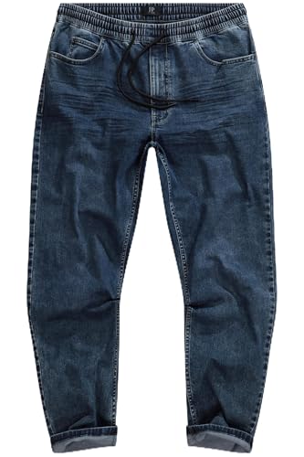 JP 1880 Herren große Größen Menswear L-8XL Schlupfjeans FLEXNAMIC®, Denim, Modern Fit, 5-Pocket, Dirty Denim Dark Blue Denim 6XL 820657903-6XL von JP 1880