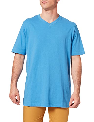 JP 1880 Herren große Größen Übergrößen Menswear L-8XL T-Shirt, Basic, V-Ausschnitt, bis 8XL ägäisblau 5XL 702415730-5XL von JP 1880