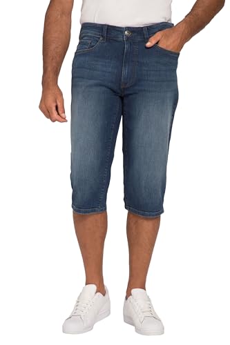 JP 1880 Herren große Größen Übergrößen Menswear L-8XL 3/4-Jeans Powerstretch, 5-Pocket Dark Blue Denim 58 820746903-58 von JP 1880