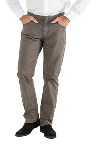 JP 1880 Herren große Größen Übergrößen Menswear L-8XL 5-Pocket Hose, elastischer Bund, Regular Fit dunkel Oliv 102 717157120-102 von JP 1880