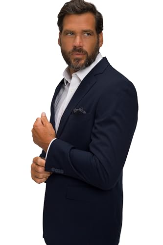 JP 1880 Herren große Größen Übergrößen Menswear L-8XL Anzug KELTO, 2-TLG, FLEXNAMIC®, Business, bis Gr. 72/36 dunkel Marine 66 806497730-66 von JP 1880