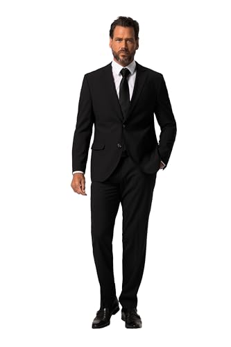 JP 1880 Herren große Größen Übergrößen Menswear L-8XL Anzug Zeus, 2-TLG, FLEXNAMIC®, Business, bis Gr. 72/36 schwarz 68 827814100-68 von JP 1880