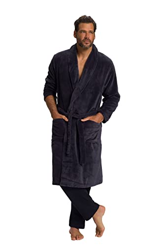 JP 1880 Herren große Größen Übergrößen Menswear L-8XL Bademantel, Homewear, Mikrofaser, Bindegürtel, bis 8XL grau 8XL 701445180-8XL von JP 1880