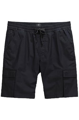JP 1880 Herren große Größen Übergrößen Menswear L-8XL Bermuda, Vintage-Look, Elastikbund und Kordelzug, Cargotaschen, bis 8 XL schwarz XL 825111100-XL von JP 1880