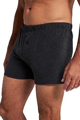 JP 1880 Herren Boxershorts, Unterhose, 2er-pack, Jersey, Bis 8 Xl Unterhose, Anthracite Melange, XXL Große Größen EU von JP 1880