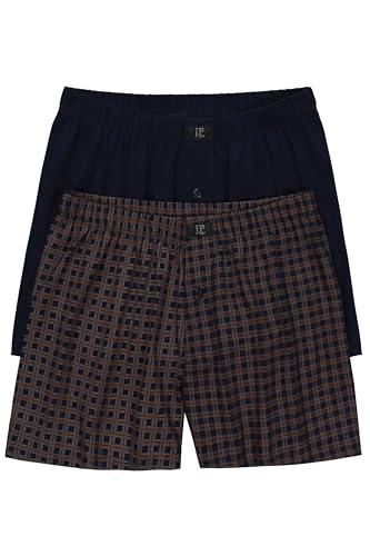 JP 1880 Herren große Größen Übergrößen Menswear L-8XL Boxershorts, Oeko-TEX, 2er-Pack, Unterhose, bis 7XL Zimt 5XL 829172341-5XL von JP 1880