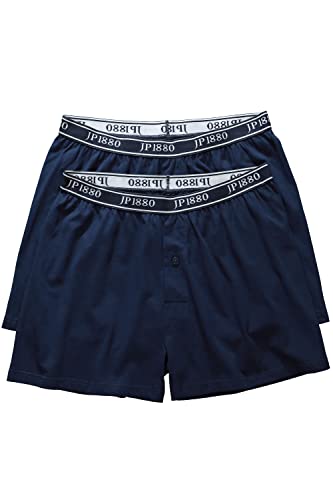 JP 1880 Herren große Größen Übergrößen Menswear L-8XL Boxershorts FLEXNAMIC®, 2er-Pack, Unterhose, bis Gr. 18 Nachtblau 9 803521130-9 von JP 1880