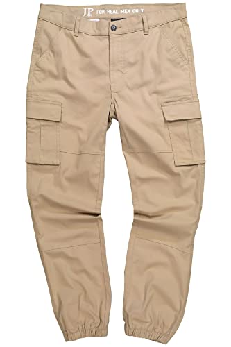 JP 1880 Herren große Größen Übergrößen Menswear L-8XL Cargo Hose, Bauchfit, Straight Fit, bis Gr. 70 Sand 68 815184310-68 von JP 1880