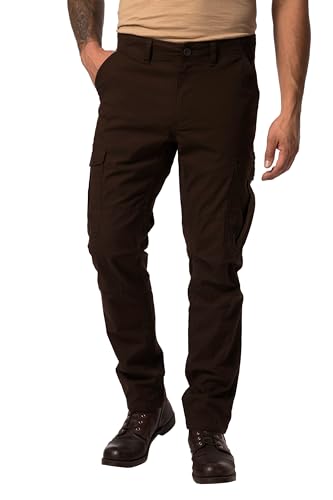 JP 1880 Herren große Größen Übergrößen Menswear L-8XL Cargohose FLEXNAMIC®, Ripstop-Qualität, viele Taschen, bis Gr. 72 Dunkelbraun 64 823501117-64 von JP 1880