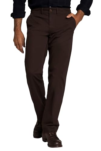 JP 1880 Herren große Größen Übergrößen Menswear L-8XL JP1880 Chino Hose, Bauchfit, Regular Fit, bis Gr. 70/35 Schwarzbraun 33 748444127-33 von JP 1880