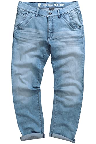 JP 1880 Herren große Größen Übergrößen Menswear L-8XL Chino-Jeans, Used-Look, Straight Fit, Bis Gr. 70 Blue Denim 64 814659902-64 von JP 1880