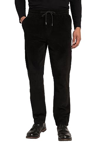 JP 1880 Herren große Größen Übergrößen Menswear L-8XL Cordhose, Modern Fit, Elastikbund schwarz 6XL 820026100-6XL von JP 1880