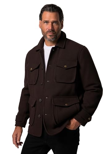 JP 1880 Herren große Größen Übergrößen Menswear L-8XL Fieldjacke, Wolloptik, bis 7 XL Dunkelbraun 5XL 831628117-5XL JP 1880 Herren große Größen Übergrößen Menswear L-8XL Fieldjacke, Wolloptik, bis 7 XL Dunkelbraun 5XL 831628117-5XL von JP 1880