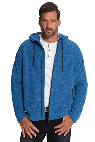 JP 1880 Herren große Größen Übergrößen Menswear L-8XL Fleece-Hoodiejacke, Kapuze, Zipptaschen aquamarin XXL 812995760-XXL von JP 1880