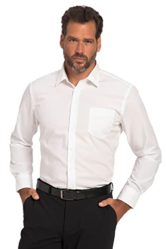 JP 1880 Herren große Größen Übergrößen Menswear L-8XL Hemd, Business, Modern Fit, bügelfei schneeweiß 5XL 721316200-5XL von JP 1880