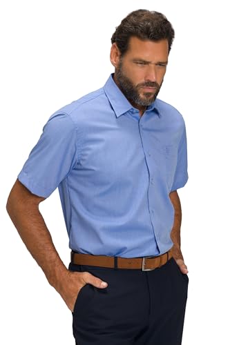 JP 1880 Herren große Größen Übergrößen Menswear L-8XL Hemd, Business, bügelfrei, Kentkragen, Halbarm, Comfort Fit, bis 8XL hellblau 3XL 804891700-3XL von JP 1880