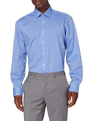 JP 1880 Herren Hemd, Business, Bügelfrei, Kentkragen, Langarm, Comfort Fit, Bis 8xl, Hellblau, 6XL EU von JP 1880