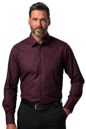 JP 1880 Herren, FLEXNAMIC Hemden, Aubergine, L von JP 1880