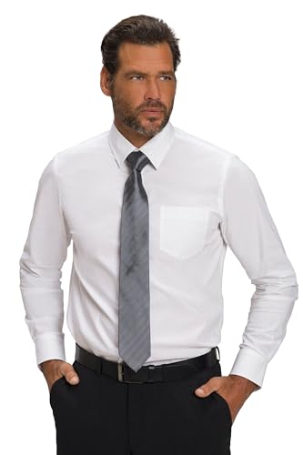 JP 1880 Herren große Größen Übergrößen Menswear L-8XL JP1880 Hemd, FLEXNAMIC®, Kentkragen, Modern Basic Fit, bis 7 XL schneeweiß XXL 808727200-XXL von JP 1880
