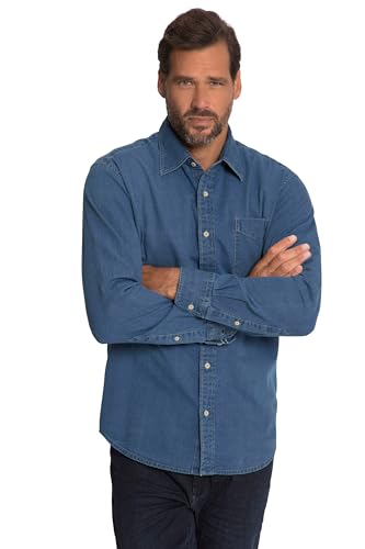 JP 1880 Herren 1 Hemd, Blue Denim, XXXXXL von JP 1880