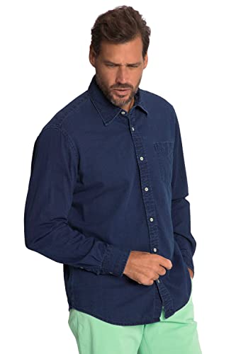 JP 1880 Herren 1 Hemd, Dark Blue Denim, 58 von JP 1880