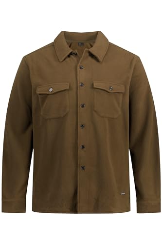 JP 1880 Herren Hemd, Overshirt 1 Hemd, Tannengrün, 4XL EU von JP 1880