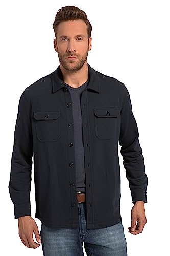 JP 1880 Herren große Größen Übergrößen Menswear L-8XL Hemd, Overshirt, Sweat, Langarm, bis 8 XL Navy blau 4XL 820095130-4XL von JP 1880