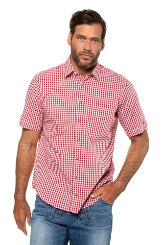 JP 1880 Herren große Größen Übergrößen Menswear L-8XL Hemd, Tracht, Halbarm, Kent Kragen, Modern Fit Salsa 4XL 723283530-4XL von JP 1880