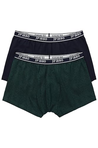 JP 1880 Herren große Größen Übergrößen Menswear L-8XL Hip-Pants, FLEXNAMIC®, 2er-Pack, Unterhose, bis 7 XL Dschungel grün 7XL 830463455-7XL von JP 1880