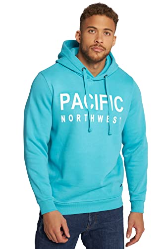 JP 1880 Herren große Größen Übergrößen Menswear L-8XL Hoodie, Kapuze, Pacific Print Dunkles türkis 3XL 813171753-3XL von JP 1880