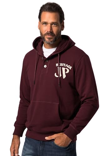 JP 1880 Herren große Größen Übergrößen Menswear L-8XL Hoodie, Kapuzensweater, Brust Stick, bis 8 XL nougatbraun 8XL 825403358-8XL von JP 1880