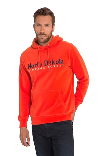 JP 1880 Herren große Größen Übergrößen Menswear L-8XL Hoodie, Kapuzensweater, Kängurutasche, North Dakota Stick dunkelorange 4XL 820878660-4XL von JP 1880