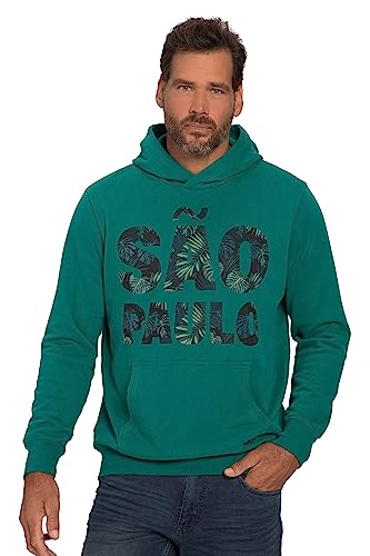 JP 1880 Herren große Größen Übergrößen Menswear L-8XL Hoodie, Langarm, Sao Paulo, Kapuze türkisgrün 3XL 818589464-3XL von JP 1880