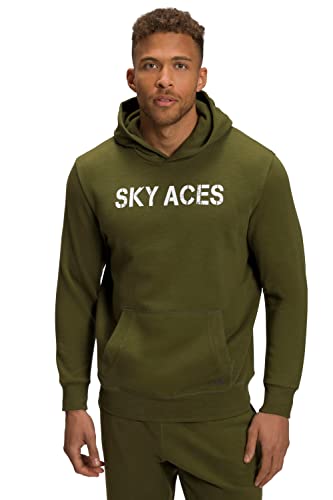 JP 1880 Herren große Größen Übergrößen Menswear L-8XL Hoodie, Sweater, Kapuze, Sky Aces moosgrün 6XL 805989438-6XL von JP 1880