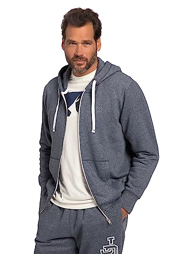 JP 1880 Herren große Größen Übergrößen Menswear L-8XL Hoodiejacke, Oeko-TEX, Jeans-Look, Kapuze, Kängurtasche tiefblau 3XL 818470742-3XL von JP 1880