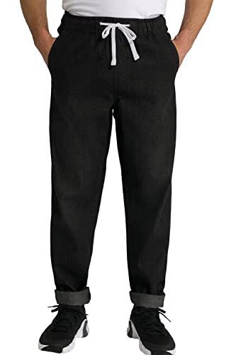 JP 1880 Herren große Größen Übergrößen Menswear L-8XL Hose, Jeanslook, 4-Pocket, Relaxed Fit Black L 726843100-L von JP 1880