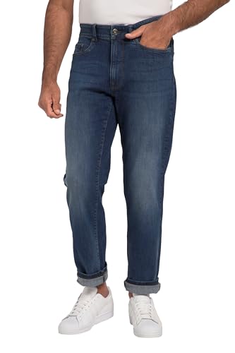 JP 1880 Herren große Größen Übergrößen Menswear L-8XL JP Fashion, Jeans, Powerstrech, 5-Pocket, Regular Fit Dark Blue Denim 72 820742903-72 von JP 1880