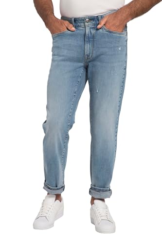 JP 1880 Herren große Größen Übergrößen Menswear L-8XL JP Fashion, Jeans, Powerstrech, 5-Pocket, Regular Fit Light Blue 68 820742901-68 von JP 1880