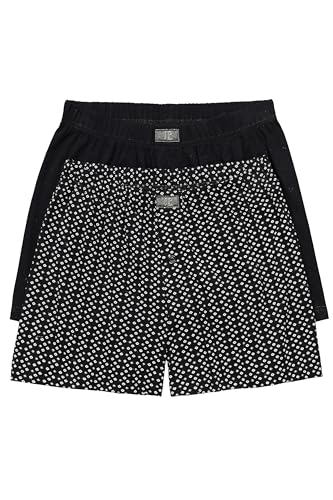 JP 1880 Herren große Größen Übergrößen Menswear L-8XL JP1880 Boxershorts, Oeko-TEX, 2er-Pack, Unterhose, bis 7XL schwarz XXL 840433100-XXL von JP 1880