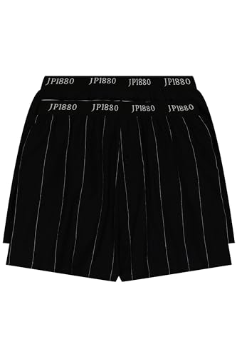 JP 1880 Herren große Größen Übergrößen Menswear L-8XL JP1880 Boxershorts FLEXNAMIC®, 2er-Pack, Unterhose schwarz XXL 825517100-XXL von JP 1880