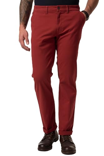 JP 1880 Herren große Größen Übergrößen Menswear L-8XL JP1880 Chino Hose, Bauchfit, Regular Fit, bis Gr. 70/35 marsalarot 58 748444540-58 von JP 1880