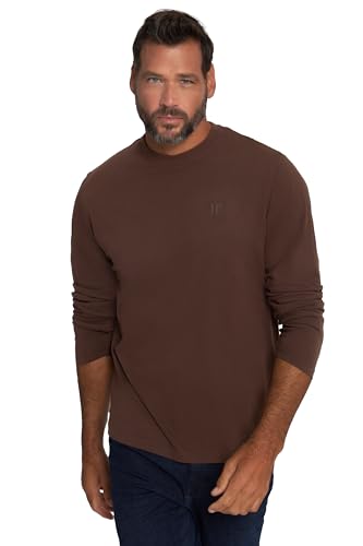 JP 1880 Herren große Größen Übergrößen Menswear L-8XL JP1880 Langarmshirt, Basic, Oeko-TEX, bis 8 XL Espresso 4XL 702559119-4XL von JP 1880