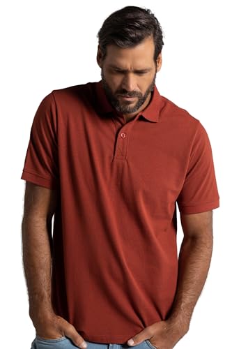 JP 1880 Herren große Größen Übergrößen Menswear L-8XL JP1880 Poloshirt, Basic, Halbarm, Piqué, L bis 10XL Bernstein XL 702560670-XL von JP 1880