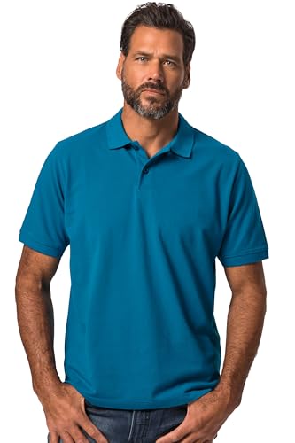 JP 1880 Herren große Größen Übergrößen Menswear L-8XL JP1880 Poloshirt, Basic, Halbarm, Piqué, L bis 10XL blautürkis 6XL 702560762-6XL von JP 1880