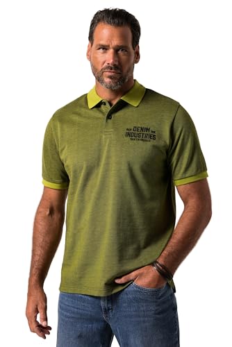 JP 1880 Herren große Größen Übergrößen Menswear L-8XL JP1880 Poloshirt, Halbarm, Piqué, Stick, bis 8 XL grasgrün 7XL 840057420-7XL von JP 1880
